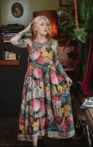 "Friendship Love and Truth" Eclectic Bohemian Slip Dress