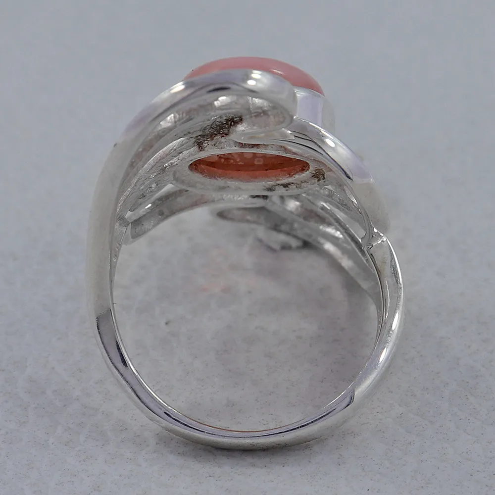 Rainbow Moonstone Designer Ring