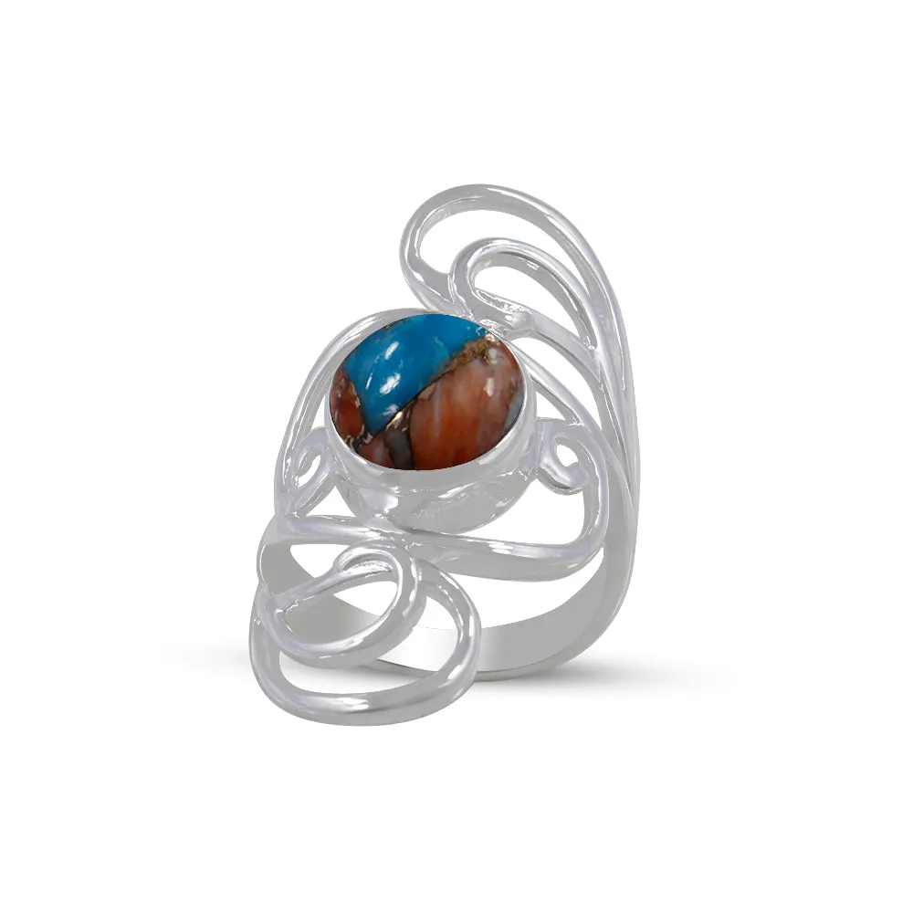 Rainbow Moonstone Designer Ring
