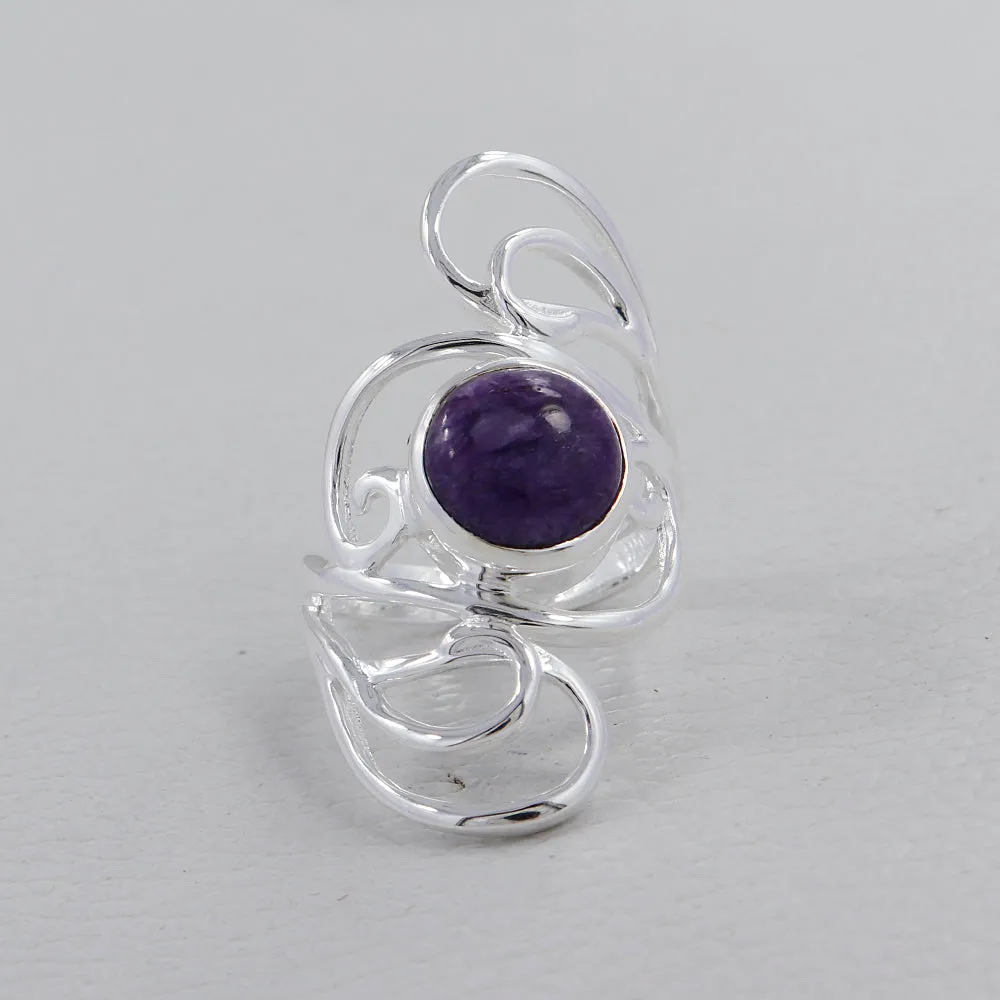 Rainbow Moonstone Designer Ring