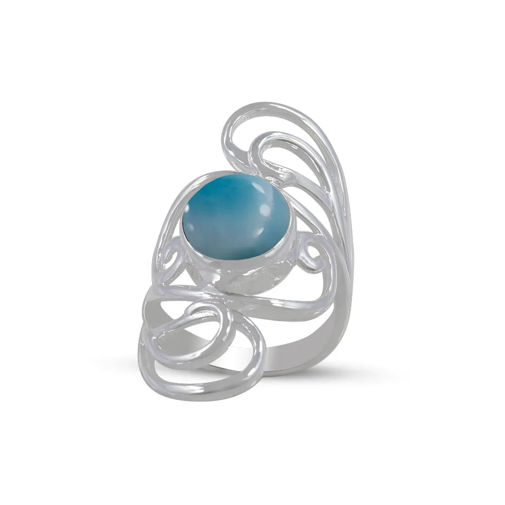 Rainbow Moonstone Designer Ring