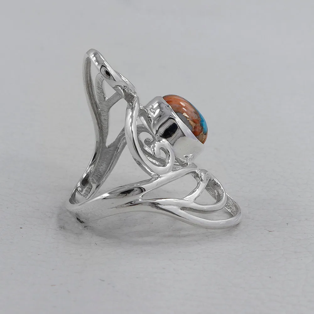 Rainbow Moonstone Designer Ring