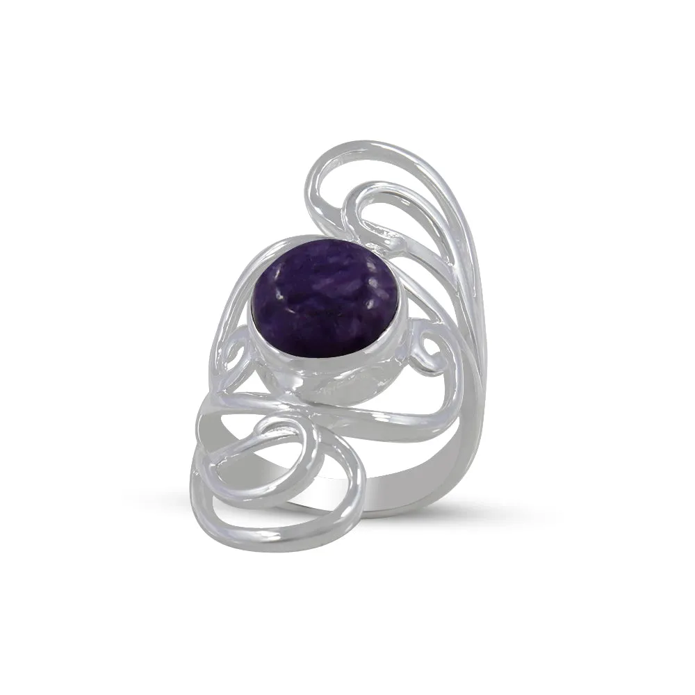 Rainbow Moonstone Designer Ring