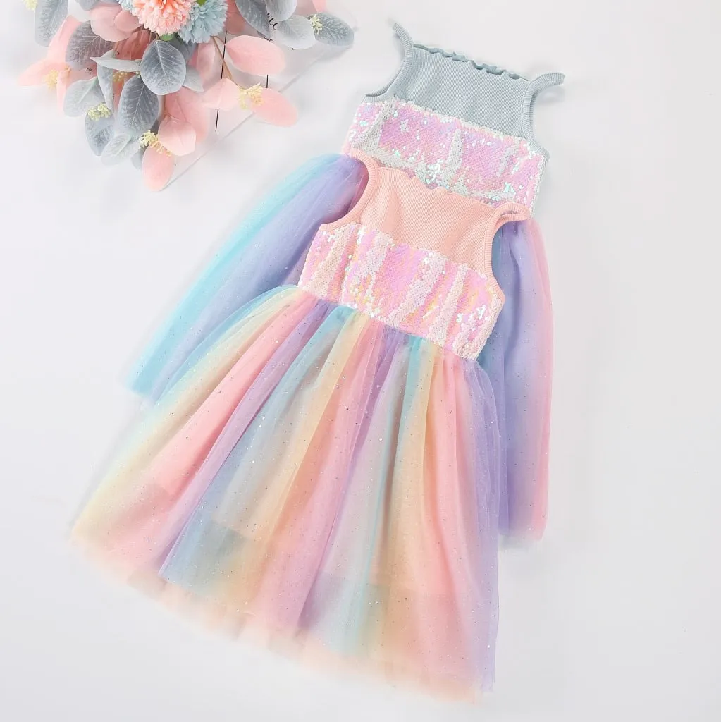 Rainbow Princess Dress