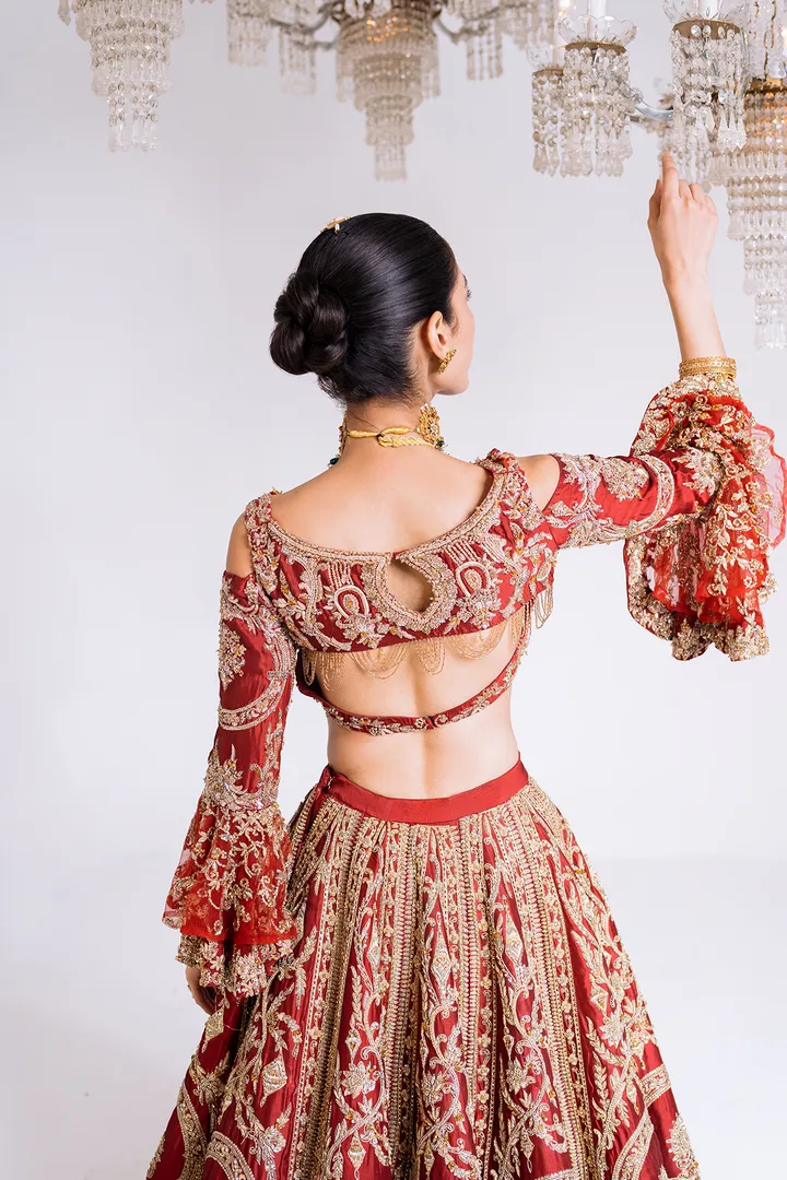 Royal Pakistani Bridal Lehenga Choli Dress for Wedding