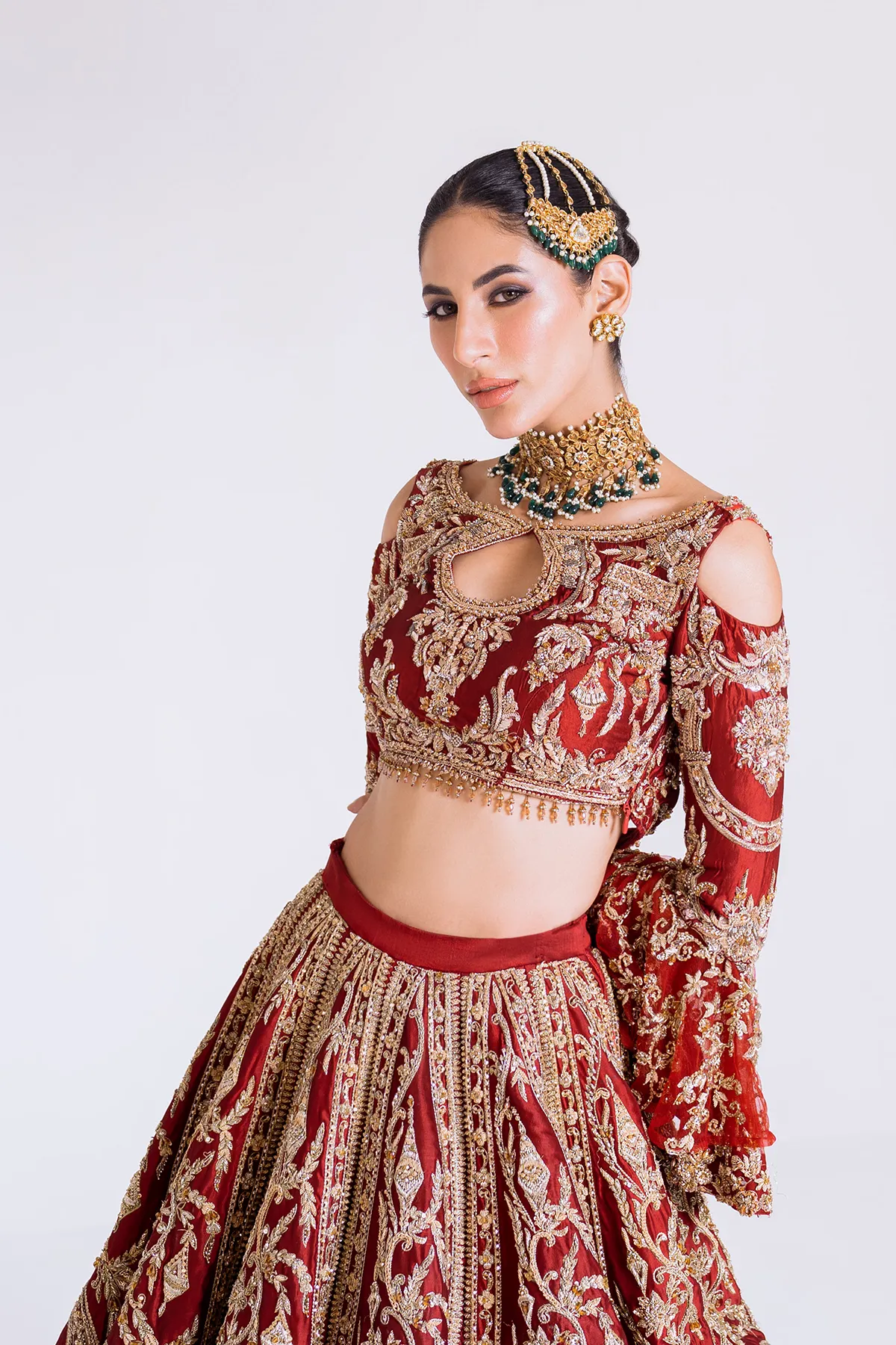 Royal Pakistani Bridal Lehenga Choli Dress for Wedding