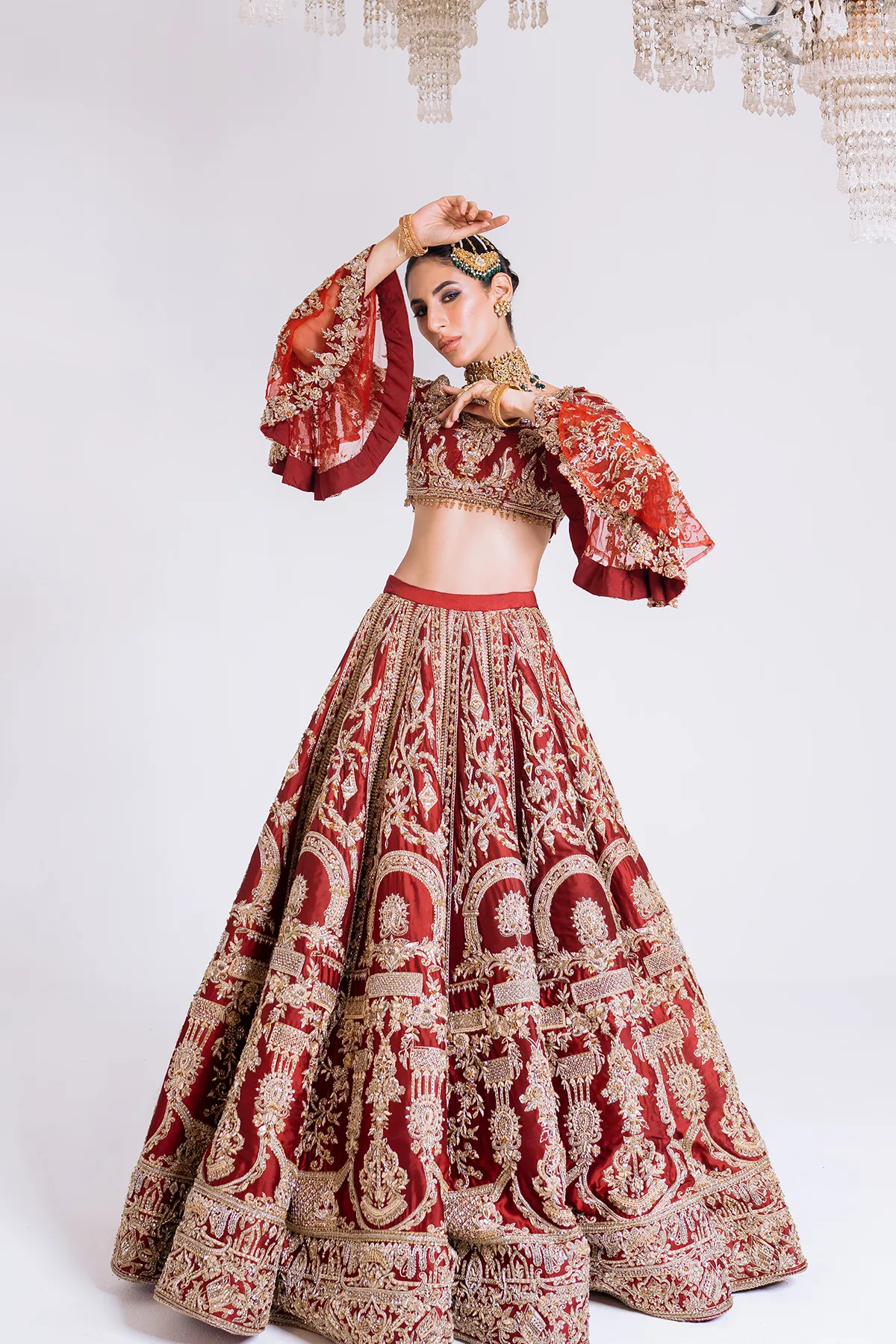 Royal Pakistani Bridal Lehenga Choli Dress for Wedding