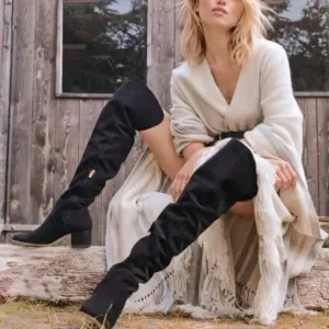 SAM EDELMAN Elina Over the Knee Black Boots