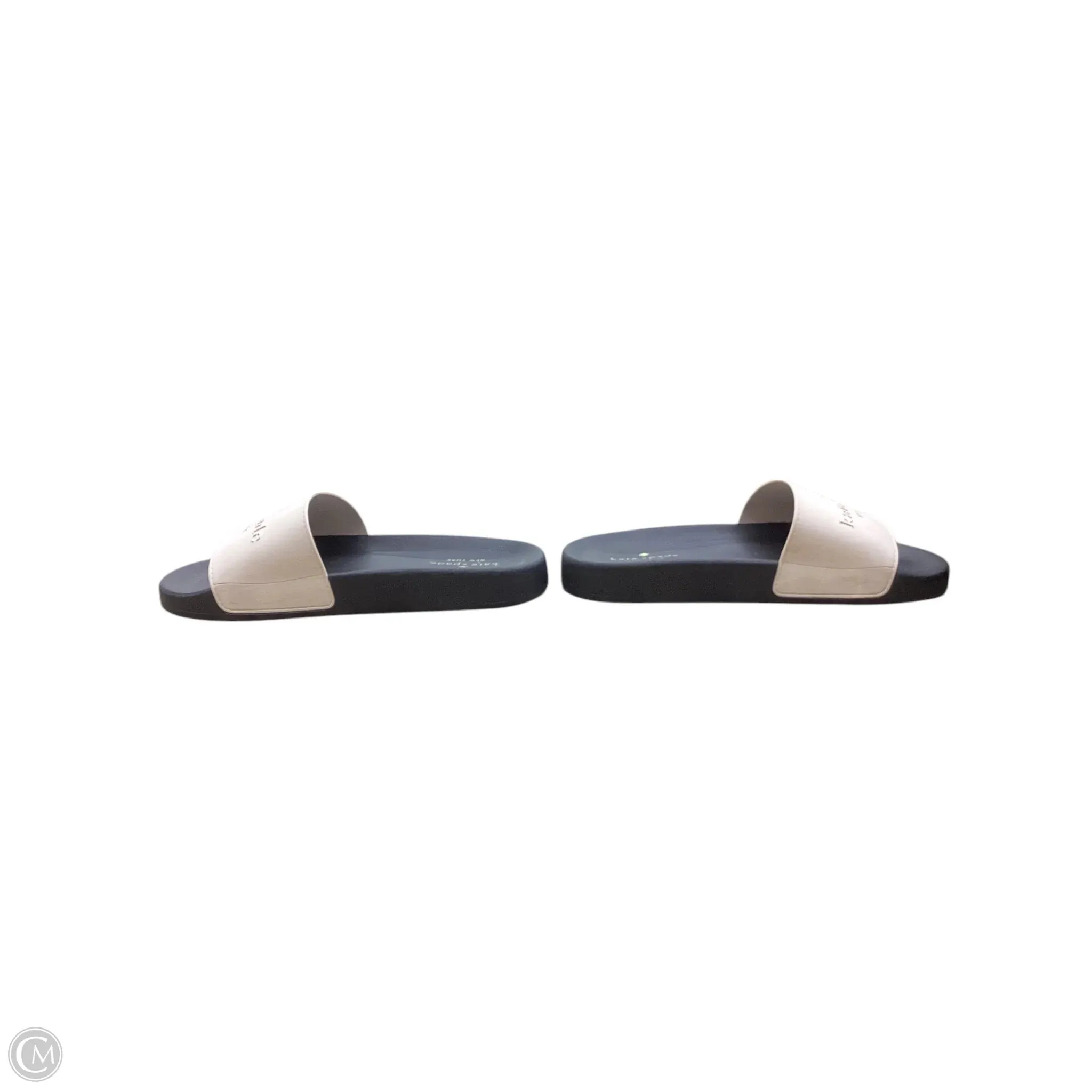Sandals Designer By Kate Spade In Black & White, Size: 9