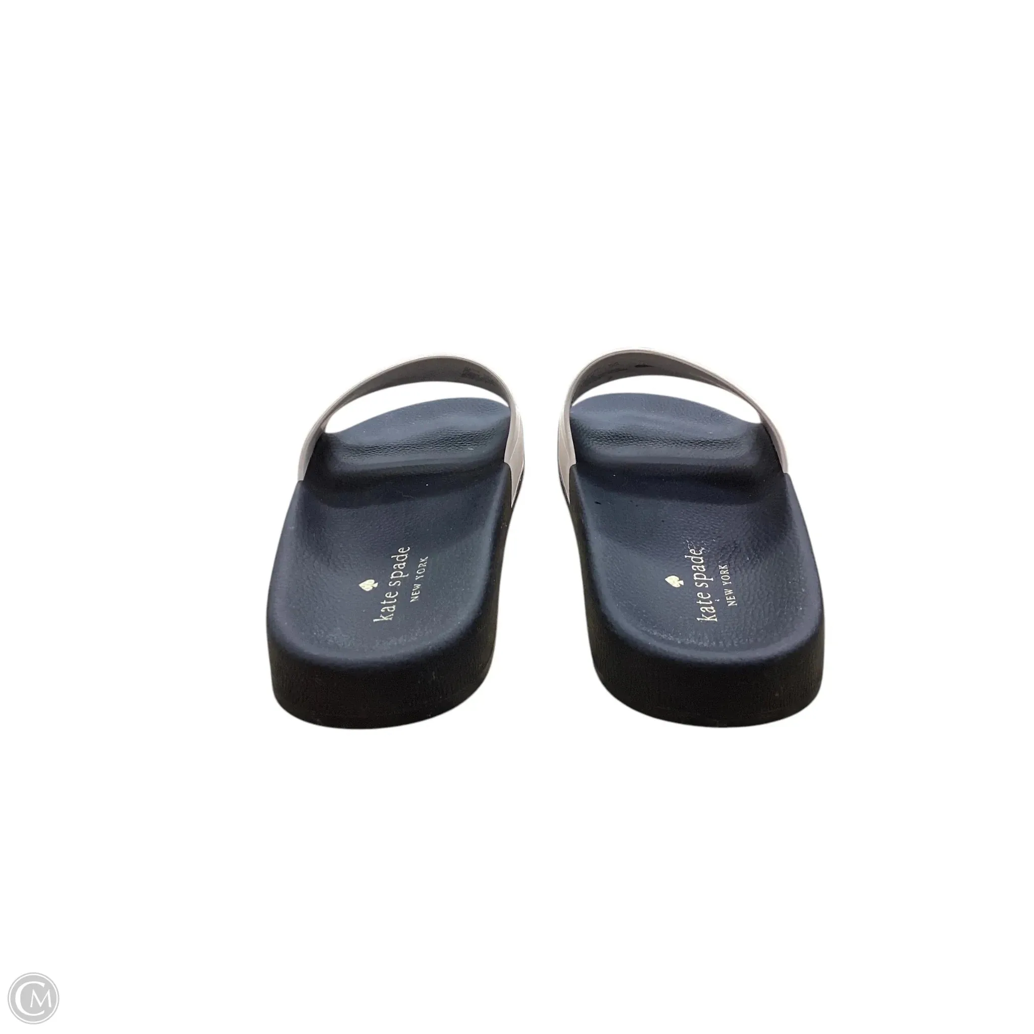 Sandals Designer By Kate Spade In Black & White, Size: 9