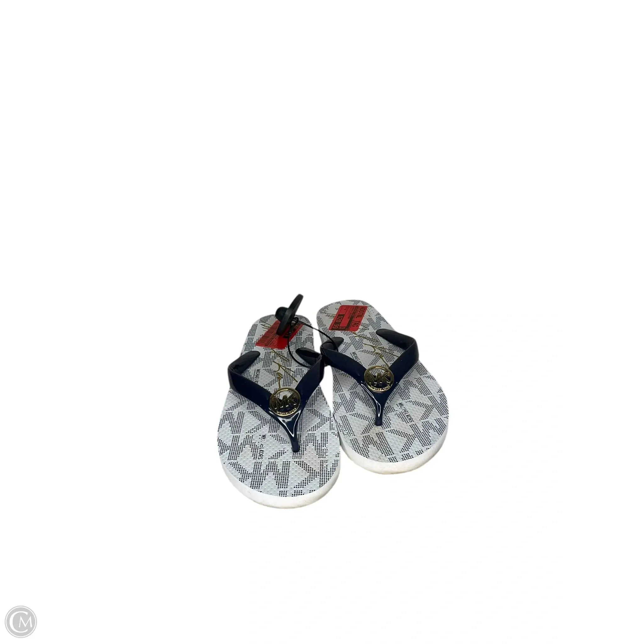 Sandals Designer By Michael Kors In Blue & White, Size: 8