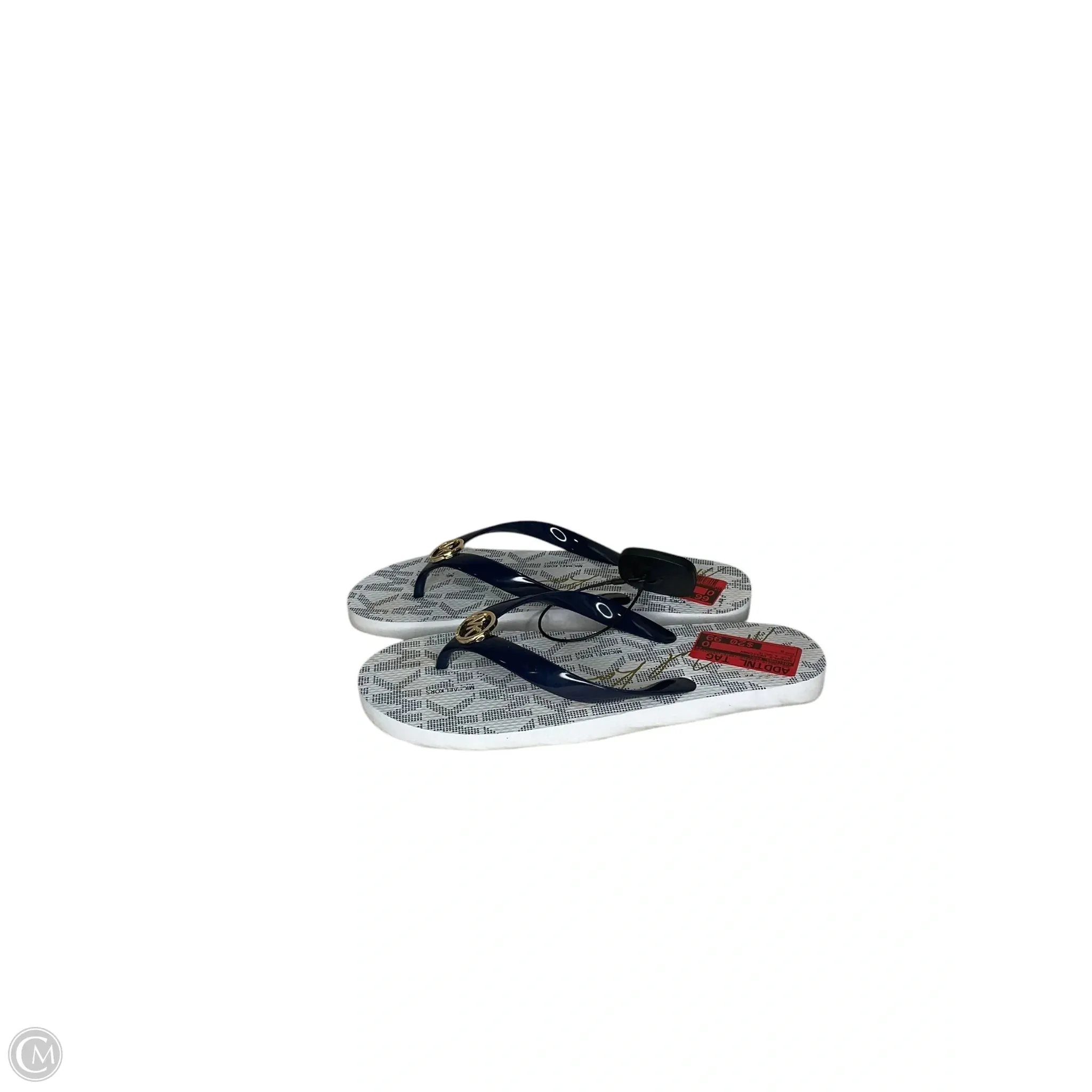 Sandals Designer By Michael Kors In Blue & White, Size: 8
