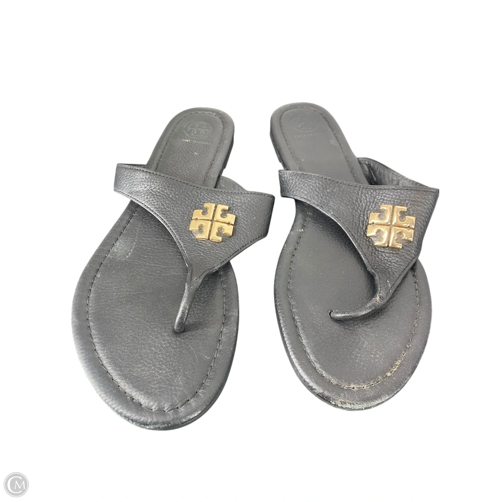 Sandals Designer By Tory Burch In Black, Size: 10