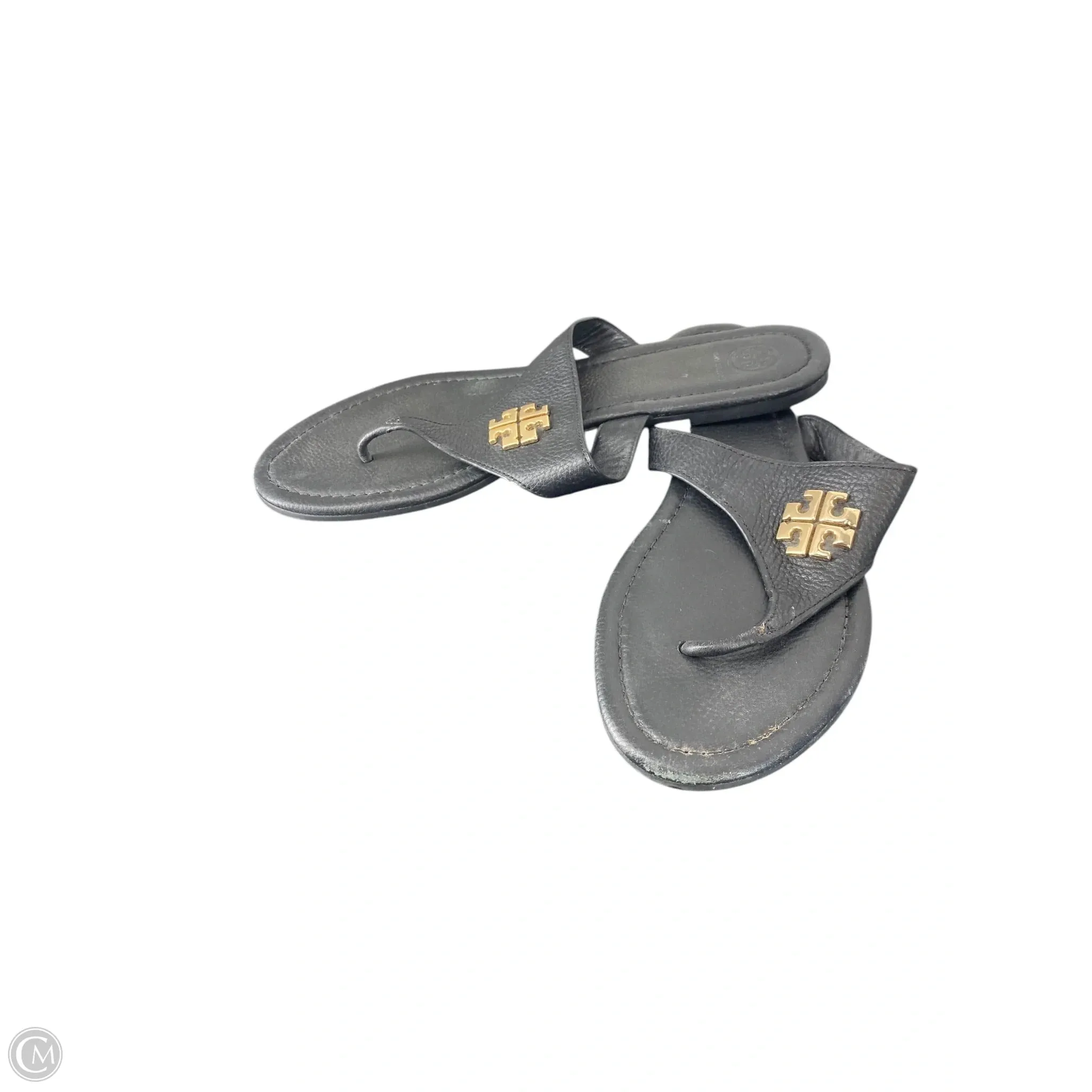 Sandals Designer By Tory Burch In Black, Size: 10
