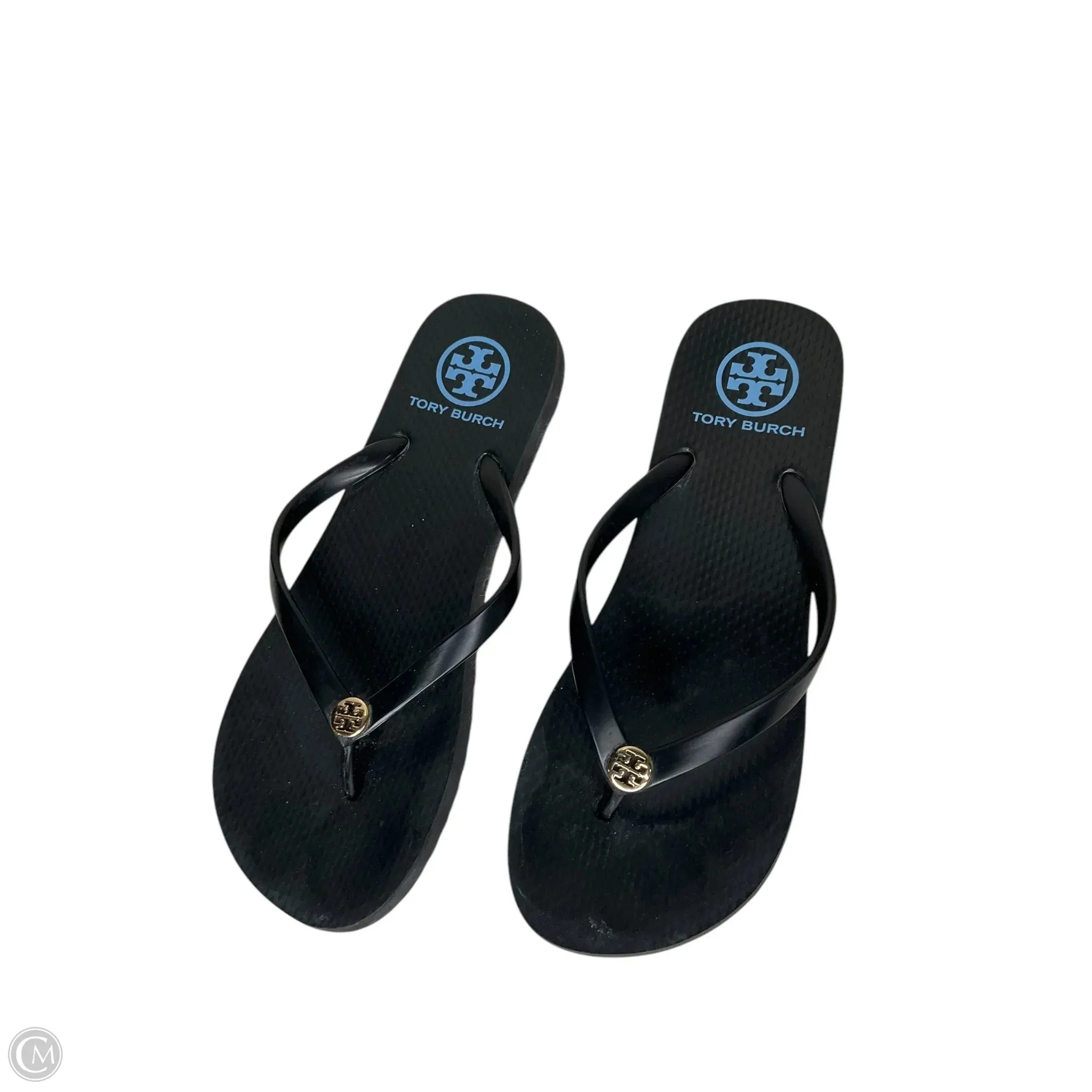 Sandals Designer By Tory Burch In Black, Size: 8