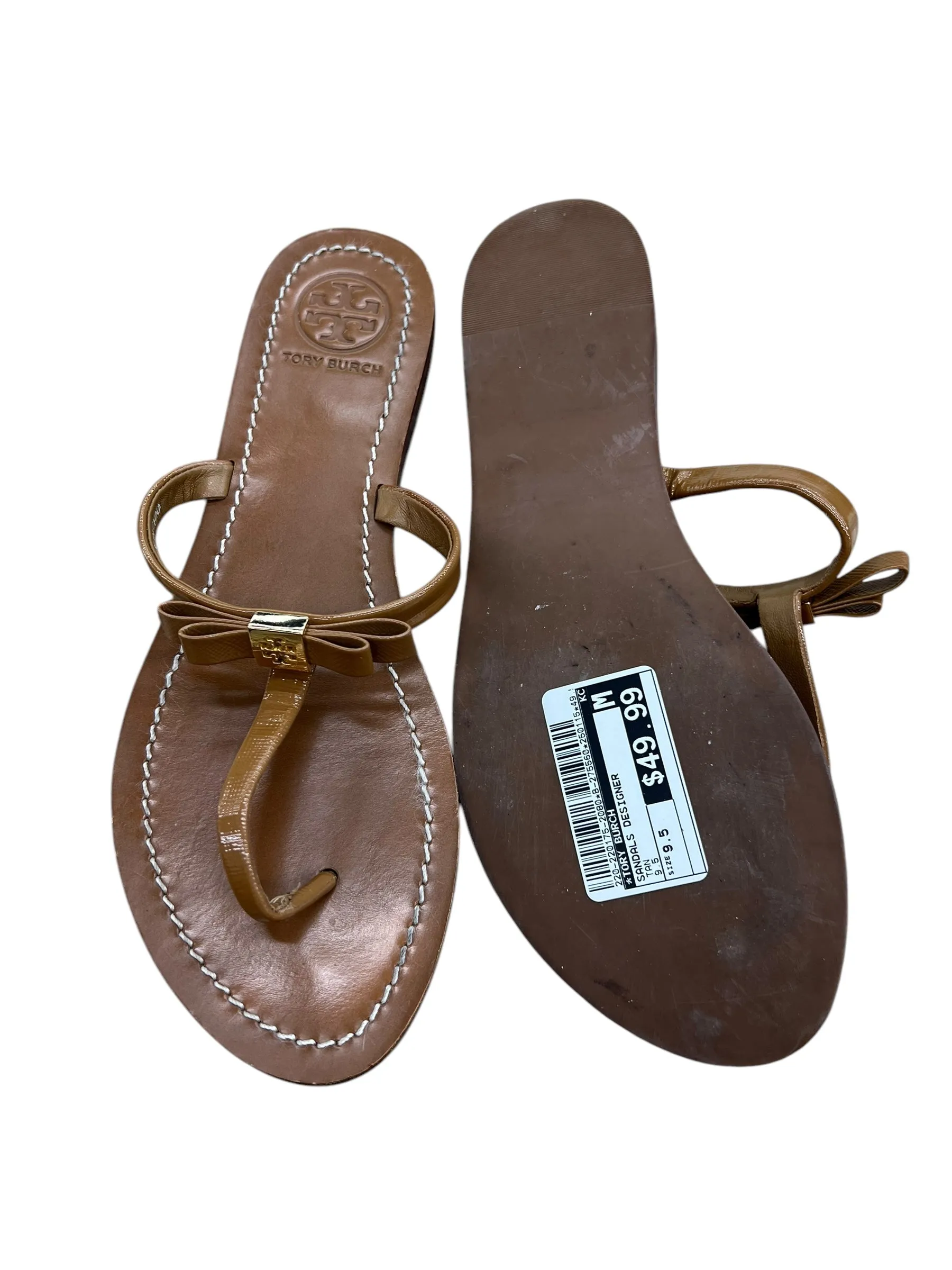 Sandals Designer By Tory Burch In Tan, Size: 9.5
