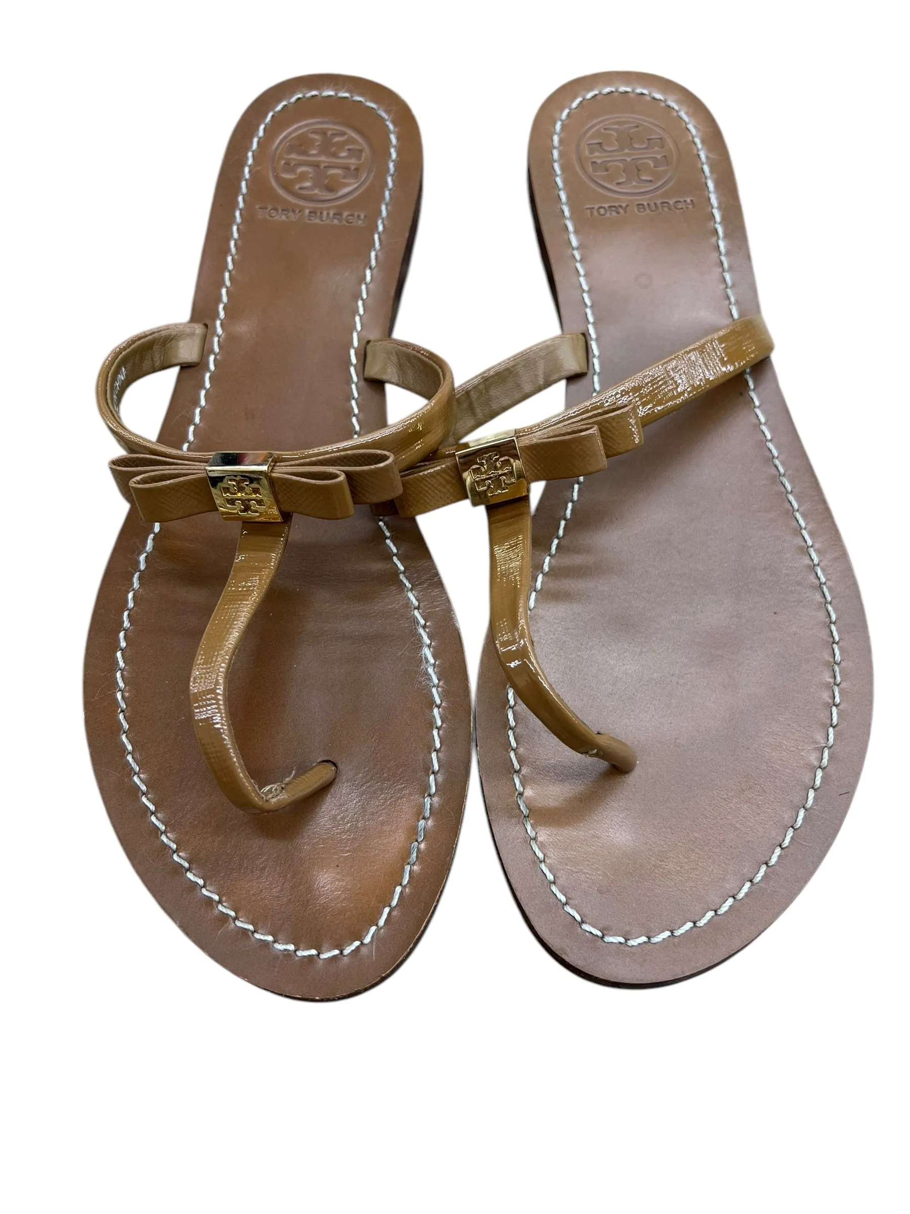 Sandals Designer By Tory Burch In Tan, Size: 9.5