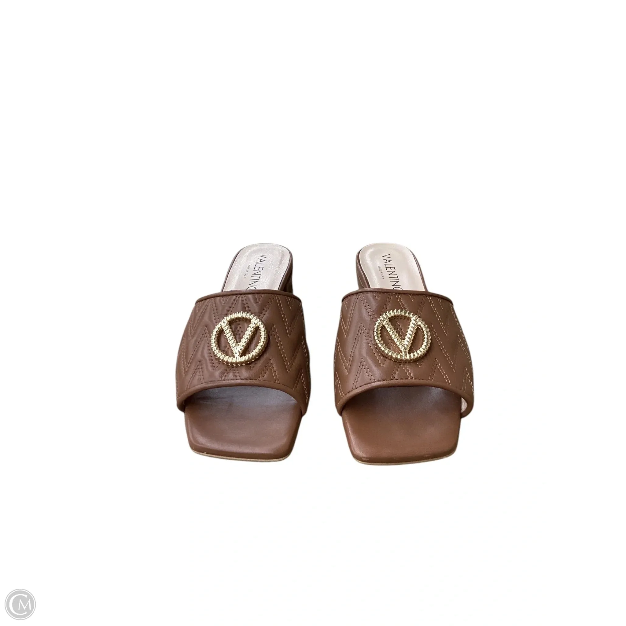 Sandals Designer By Valentino-mario In Brown, Size: 8