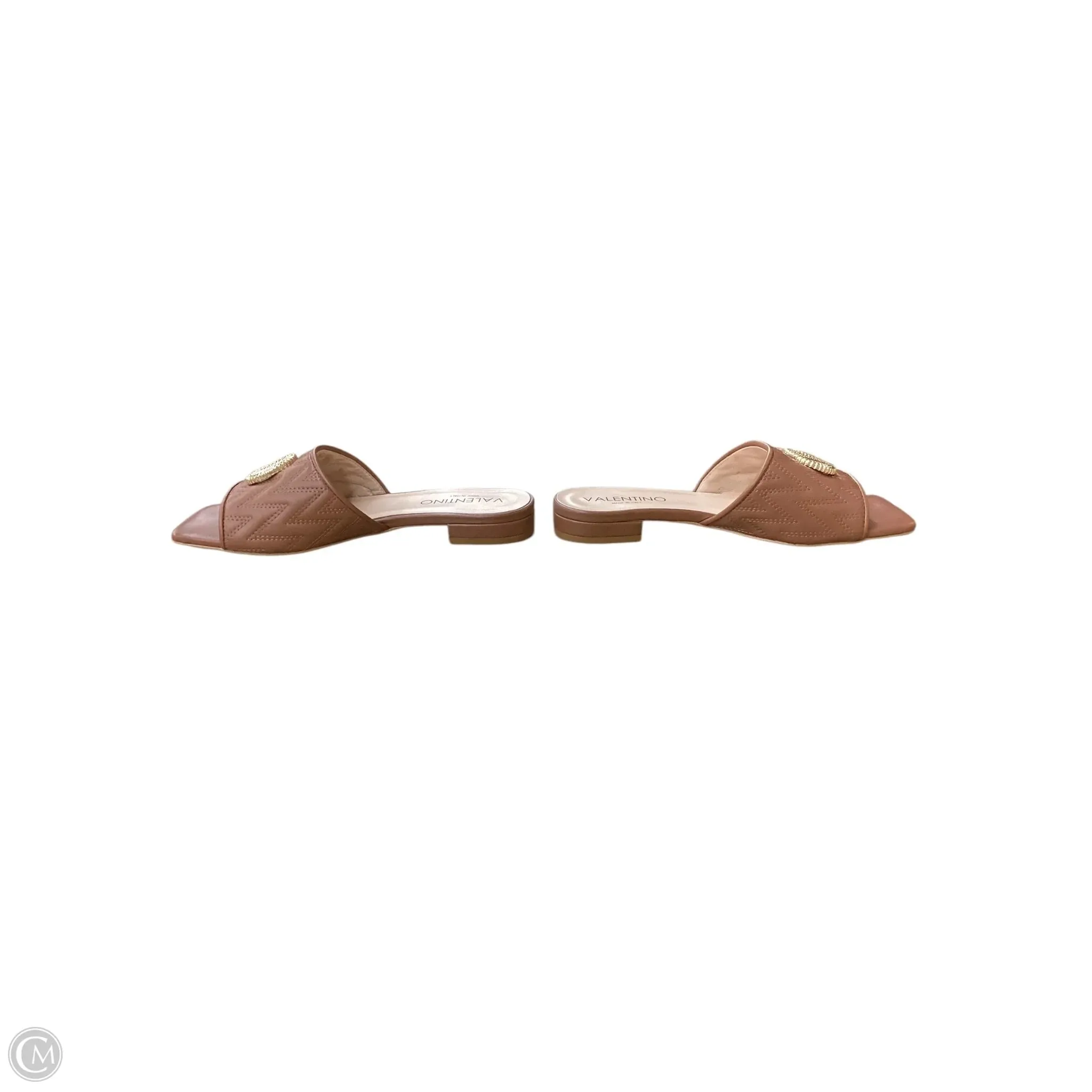 Sandals Designer By Valentino-mario In Brown, Size: 8