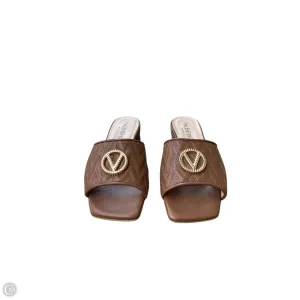 Sandals Designer By Valentino-mario In Brown, Size: 8