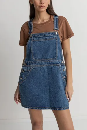 SEASIDE OVERALL DRESS - BLUE