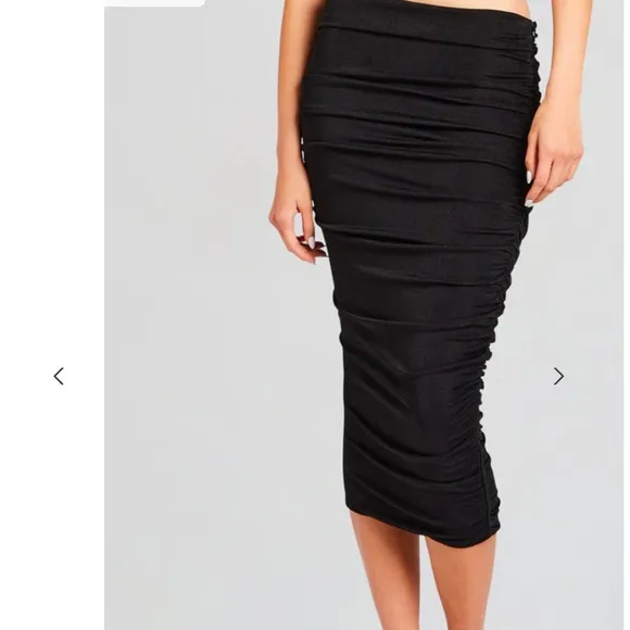 Seroya Julia Ruched Midi Skirt Convertible to Dress