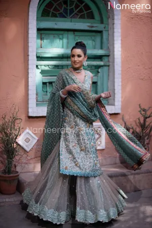 Sharara Kameez Bridal Dress Pakistani Online #BS554