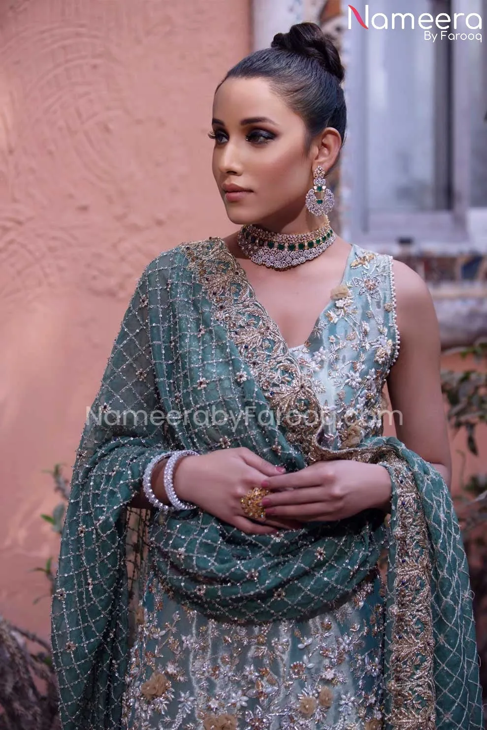 Sharara Kameez Bridal Dress Pakistani Online #BS554