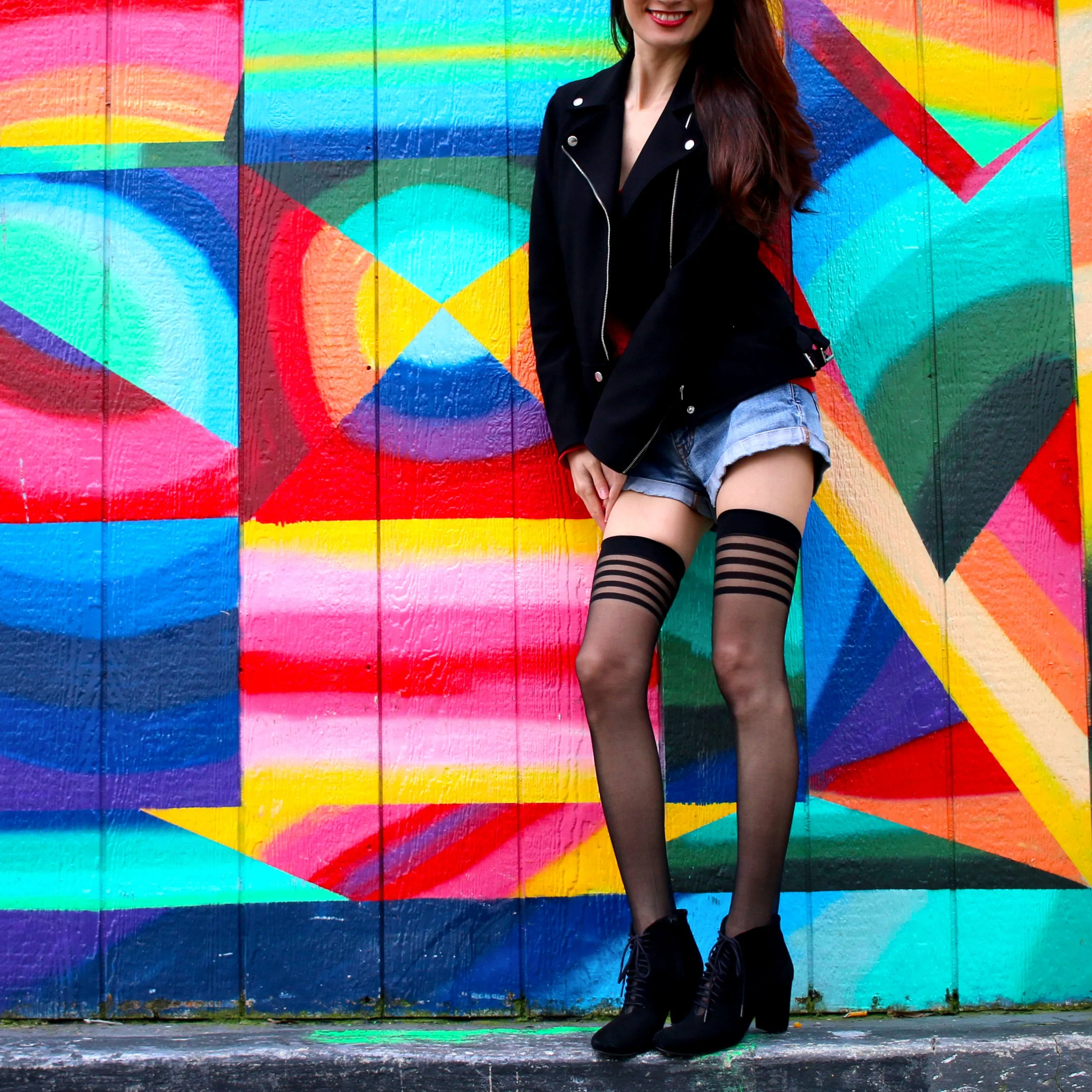 Sheer Lolita Thigh High Stockings