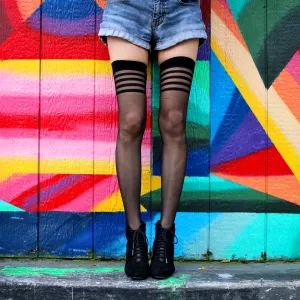 Sheer Lolita Thigh High Stockings