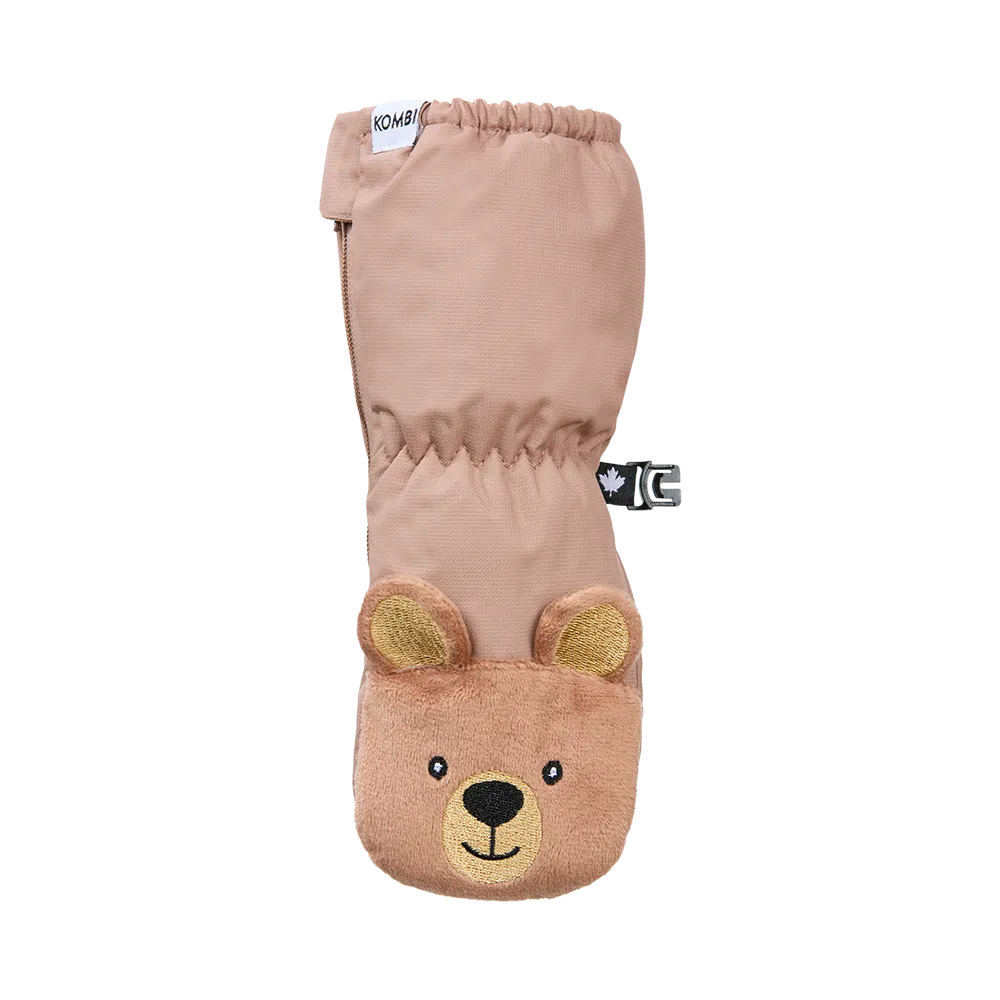 Sherpa Animal Full-Zipped Mittens - Infants