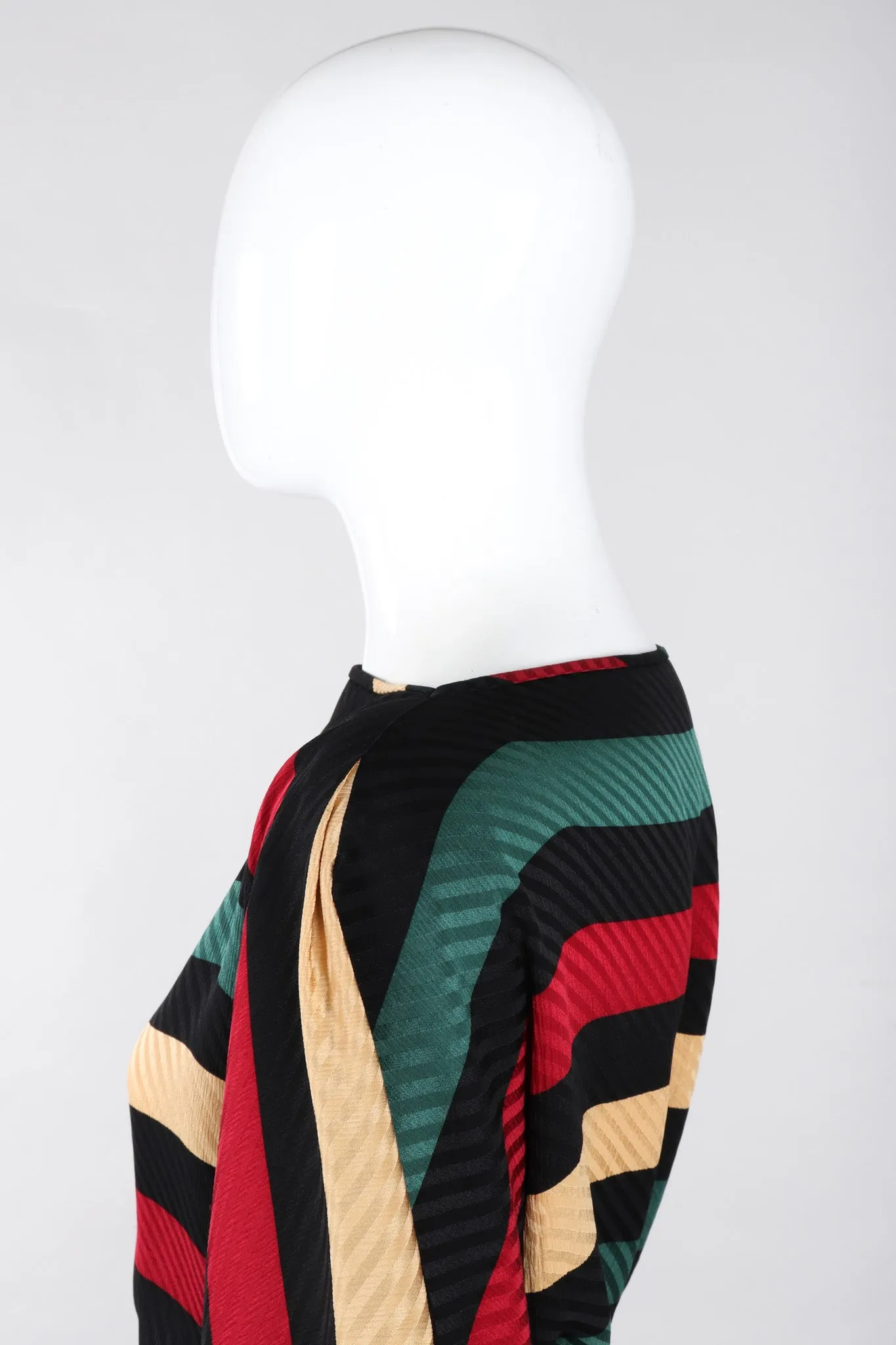 Silk Blouse & Skirt Set