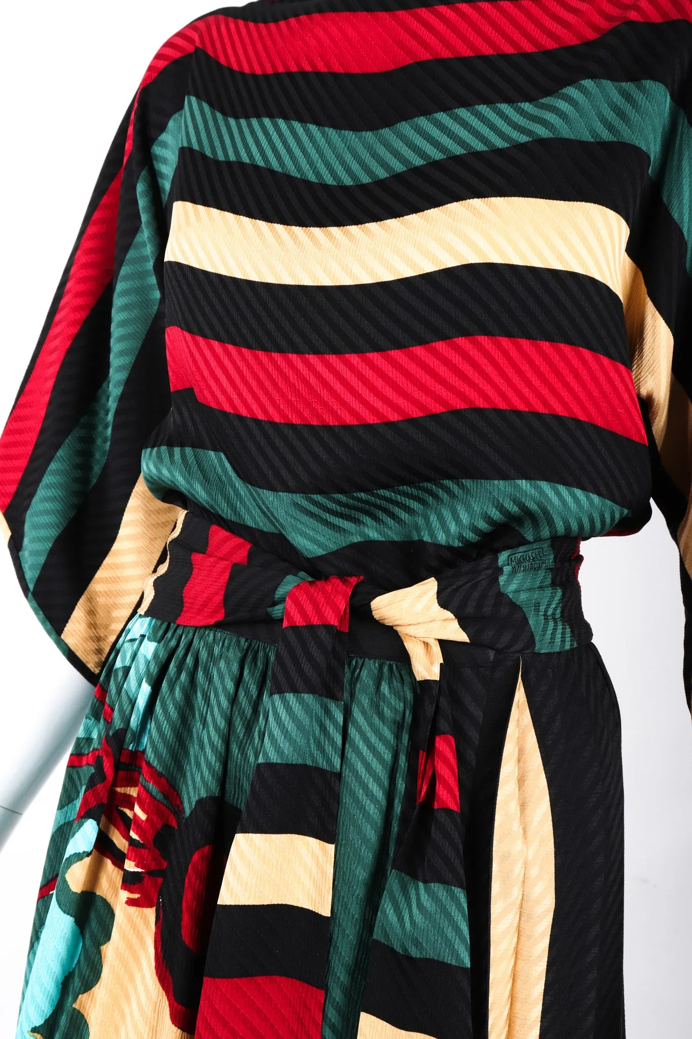Silk Blouse & Skirt Set