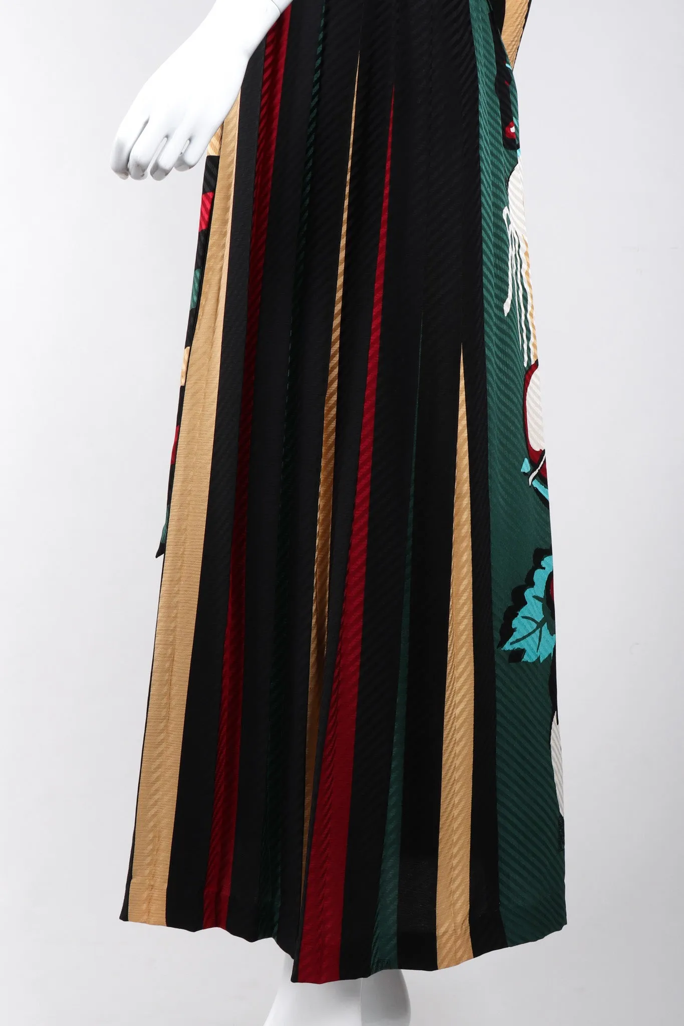 Silk Blouse & Skirt Set