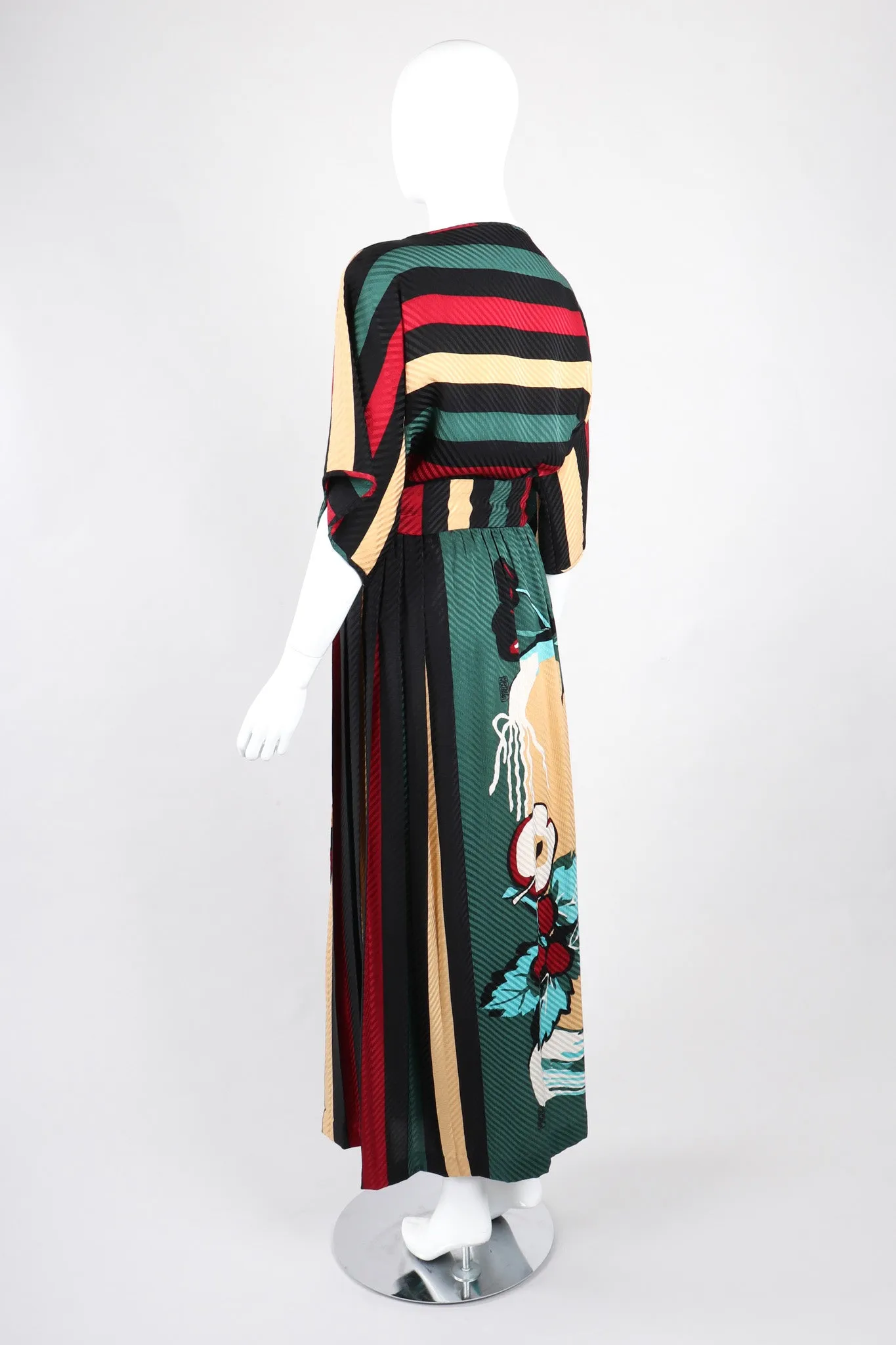 Silk Blouse & Skirt Set