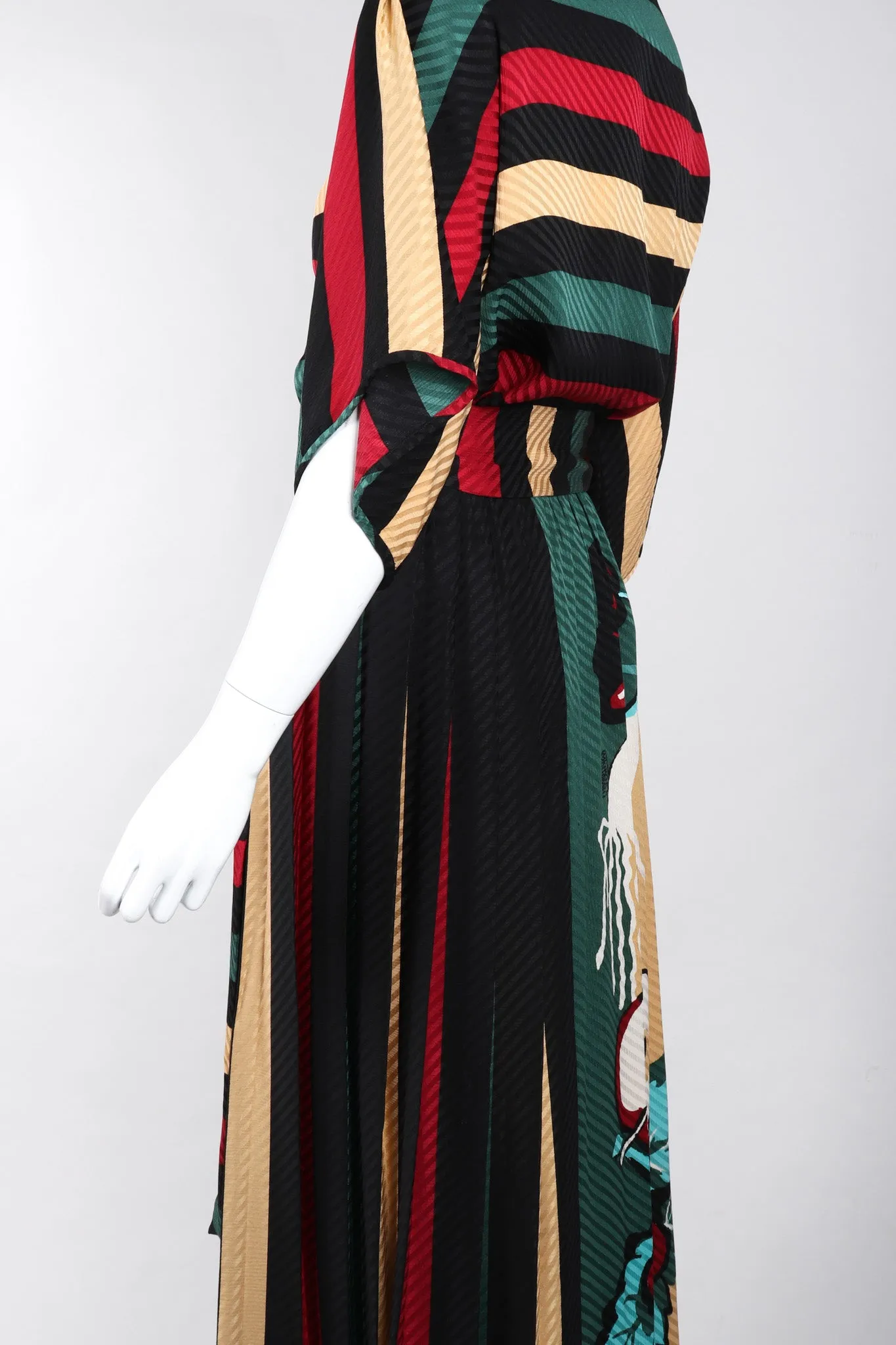 Silk Blouse & Skirt Set