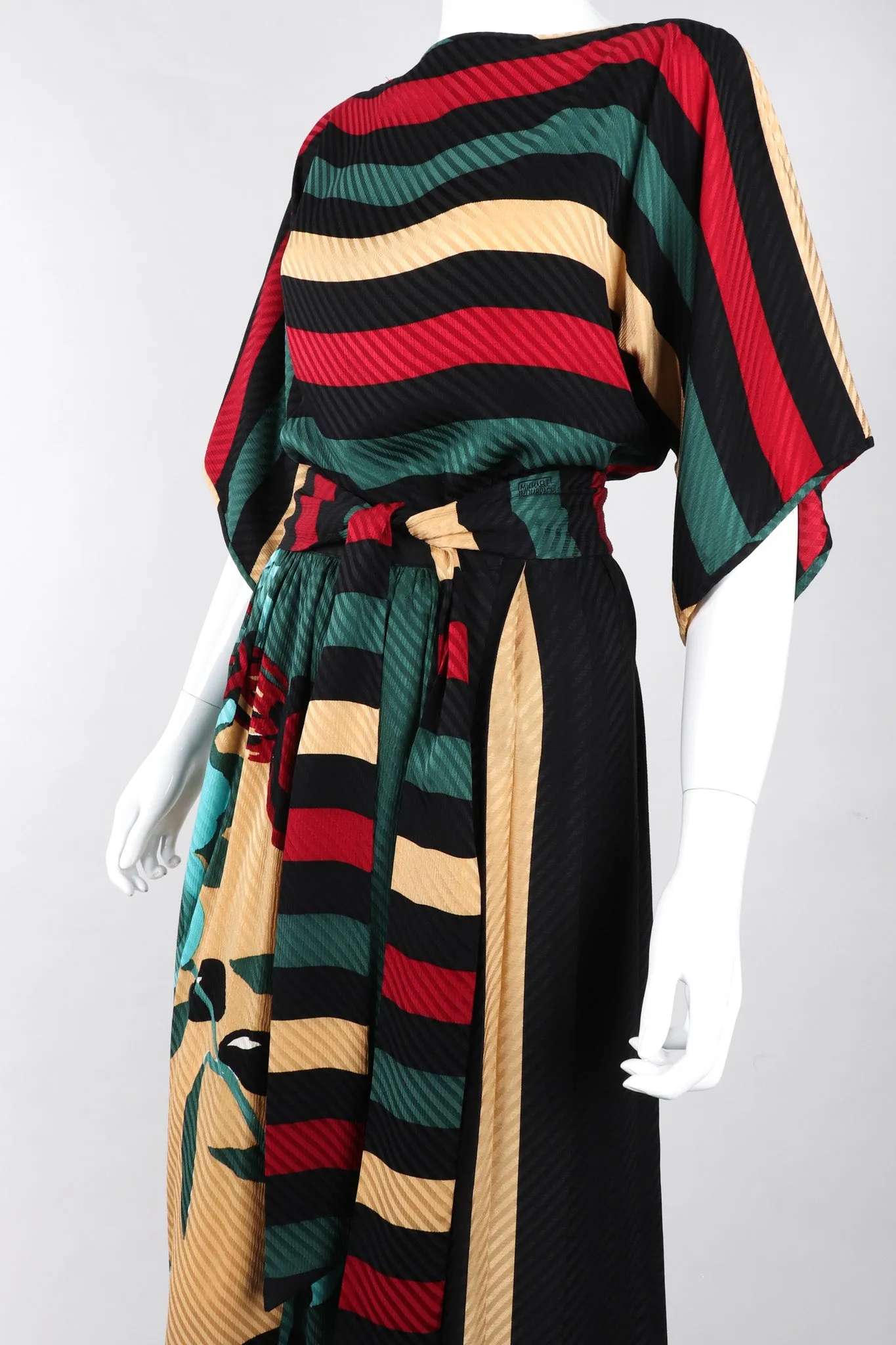 Silk Blouse & Skirt Set
