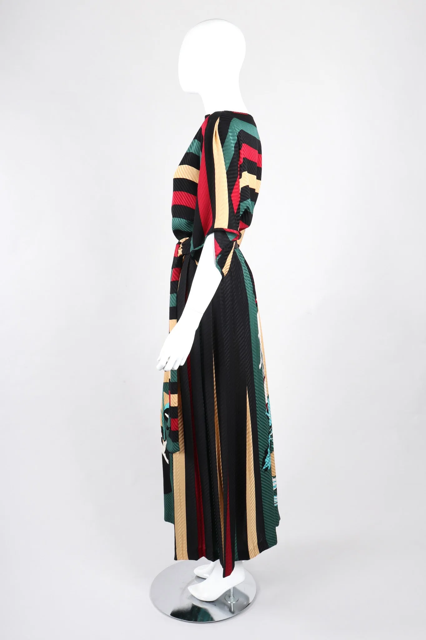 Silk Blouse & Skirt Set