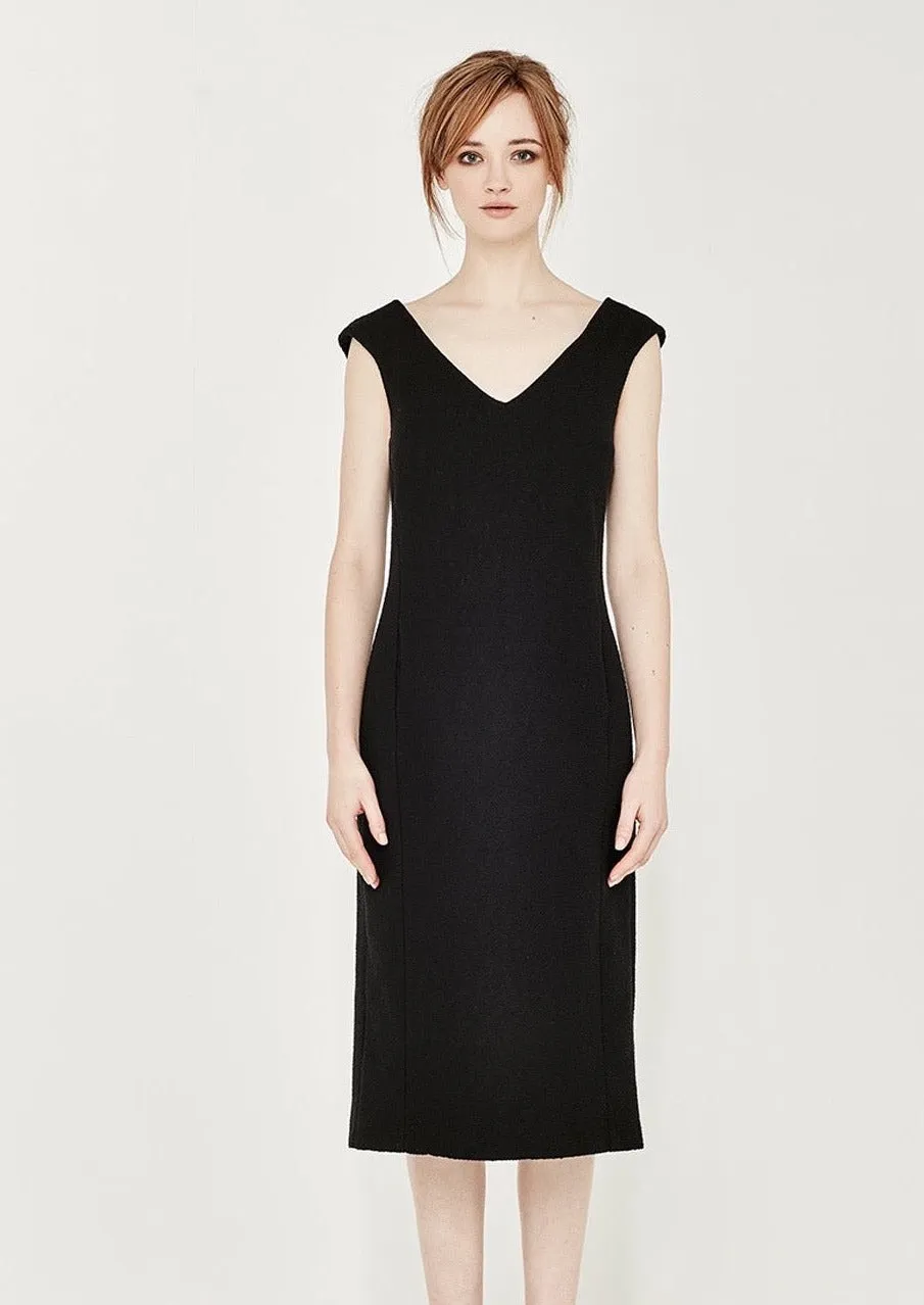 Skylark Dress Black Crinkle