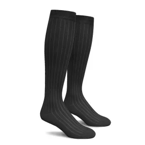 Solid Mens Over-the-Calf Knee High Golf Socks | Black
