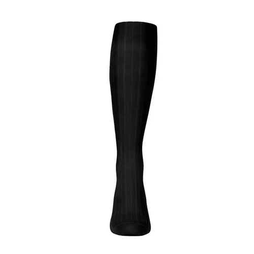 Solid Mens Over-the-Calf Knee High Golf Socks | Black