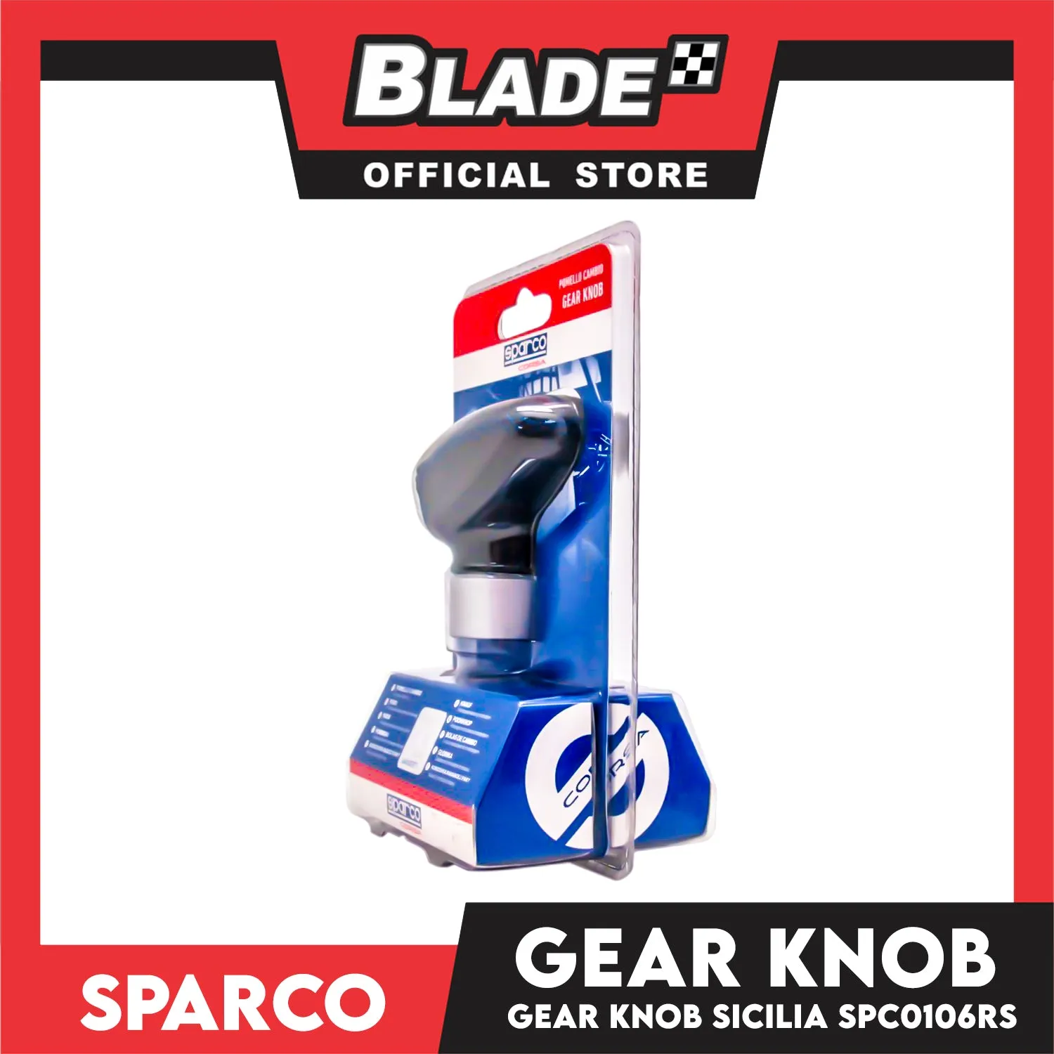 Sparco Gear Knob Sicilia SPC0106RS