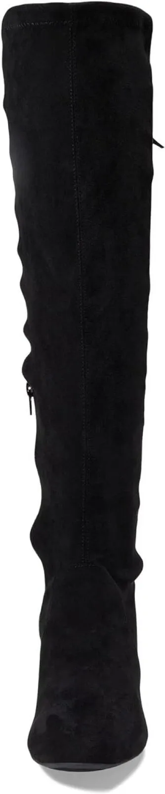Sugar Womens Ollie Heels Round Toe Over-The-Knee Boots Black Micro 9.5M