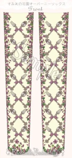 Sumire's Flower Garden Over Knee Socks