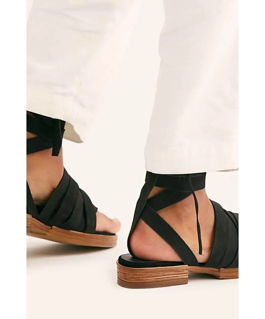 Sun Valley Wrap Sandal Black