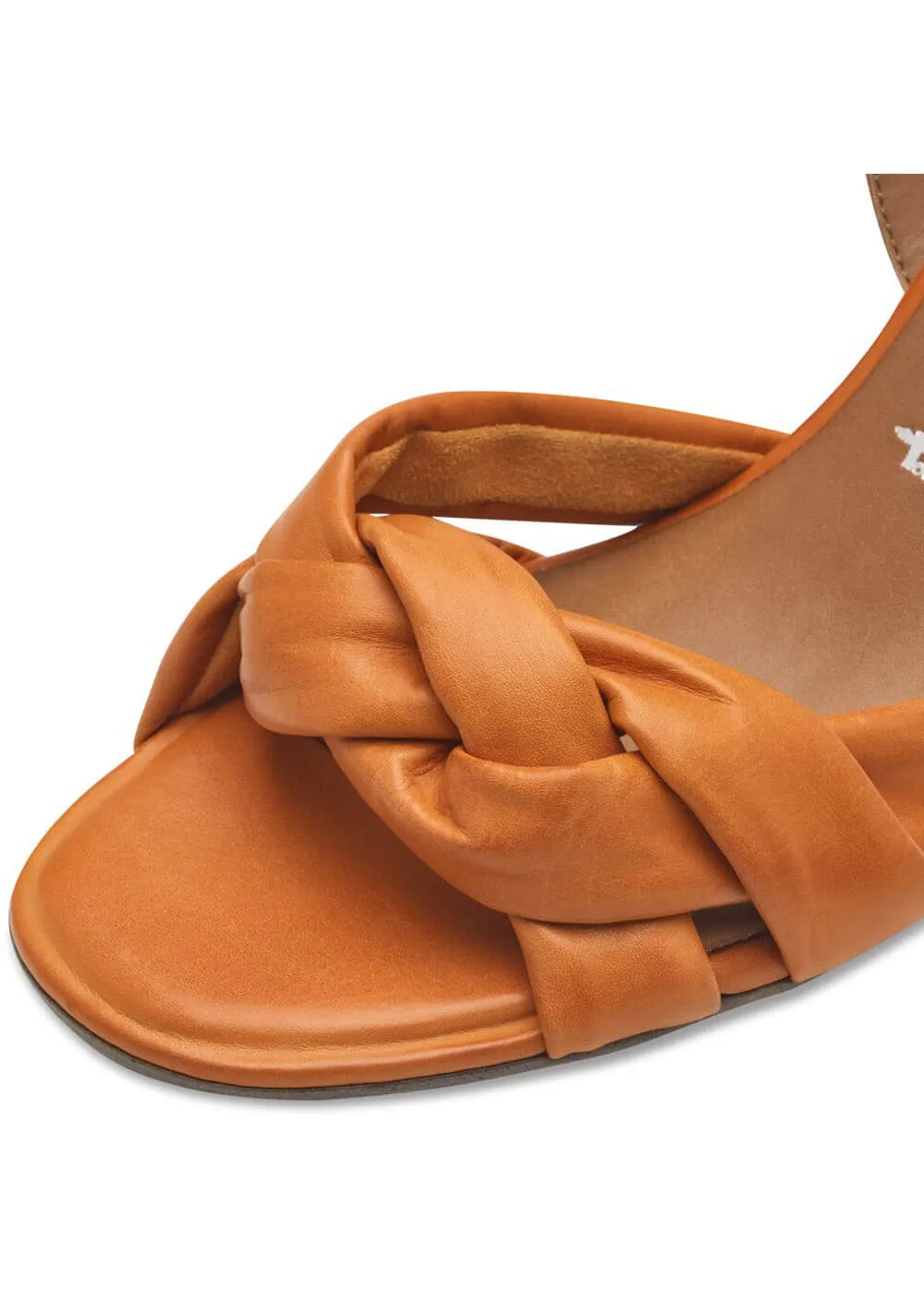 Tamaris Donna Leather 70's Sandals Pumps Orange