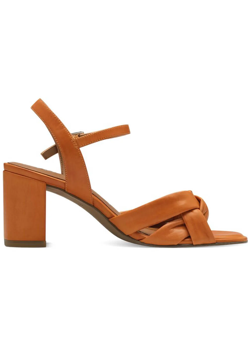 Tamaris Donna Leather 70's Sandals Pumps Orange