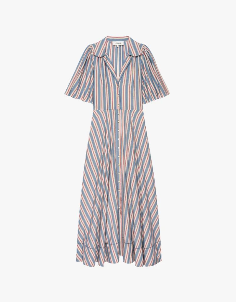The Great The Bridge Dress in Blue Frontier Stripe