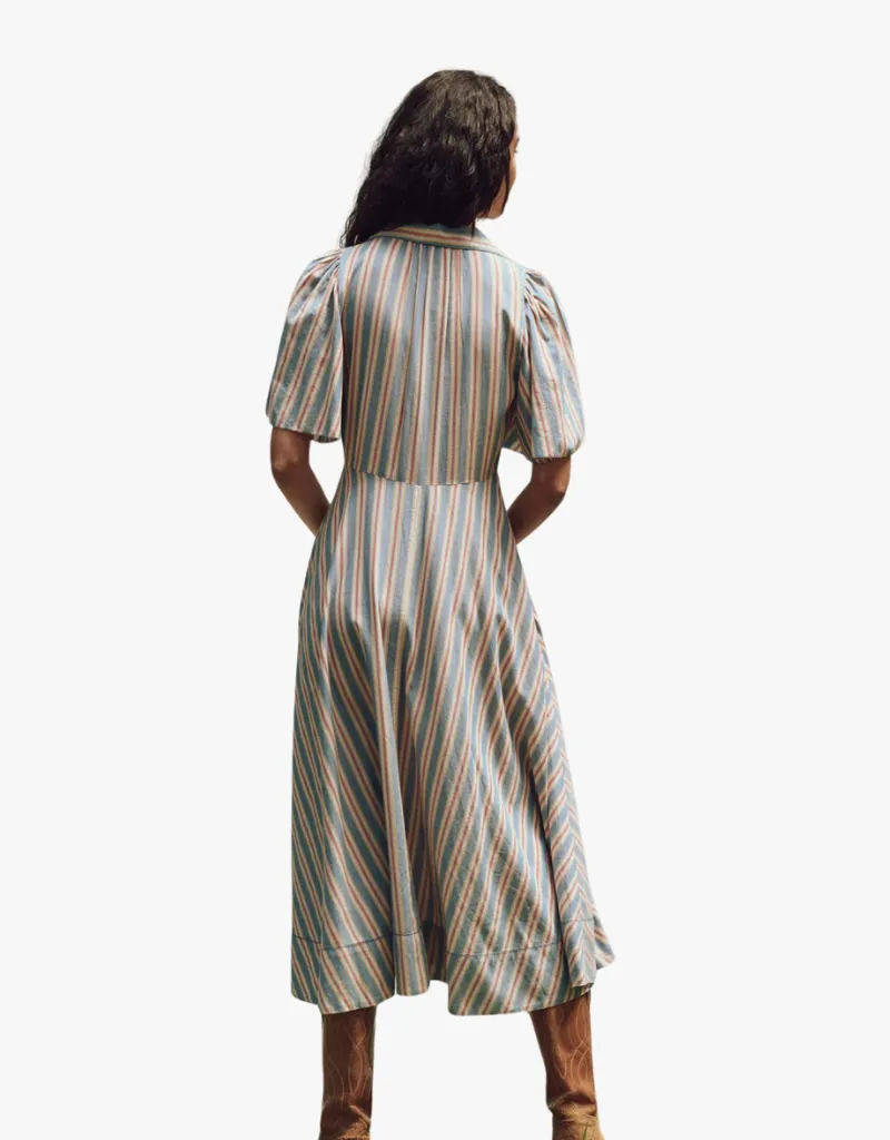 The Great The Bridge Dress in Blue Frontier Stripe
