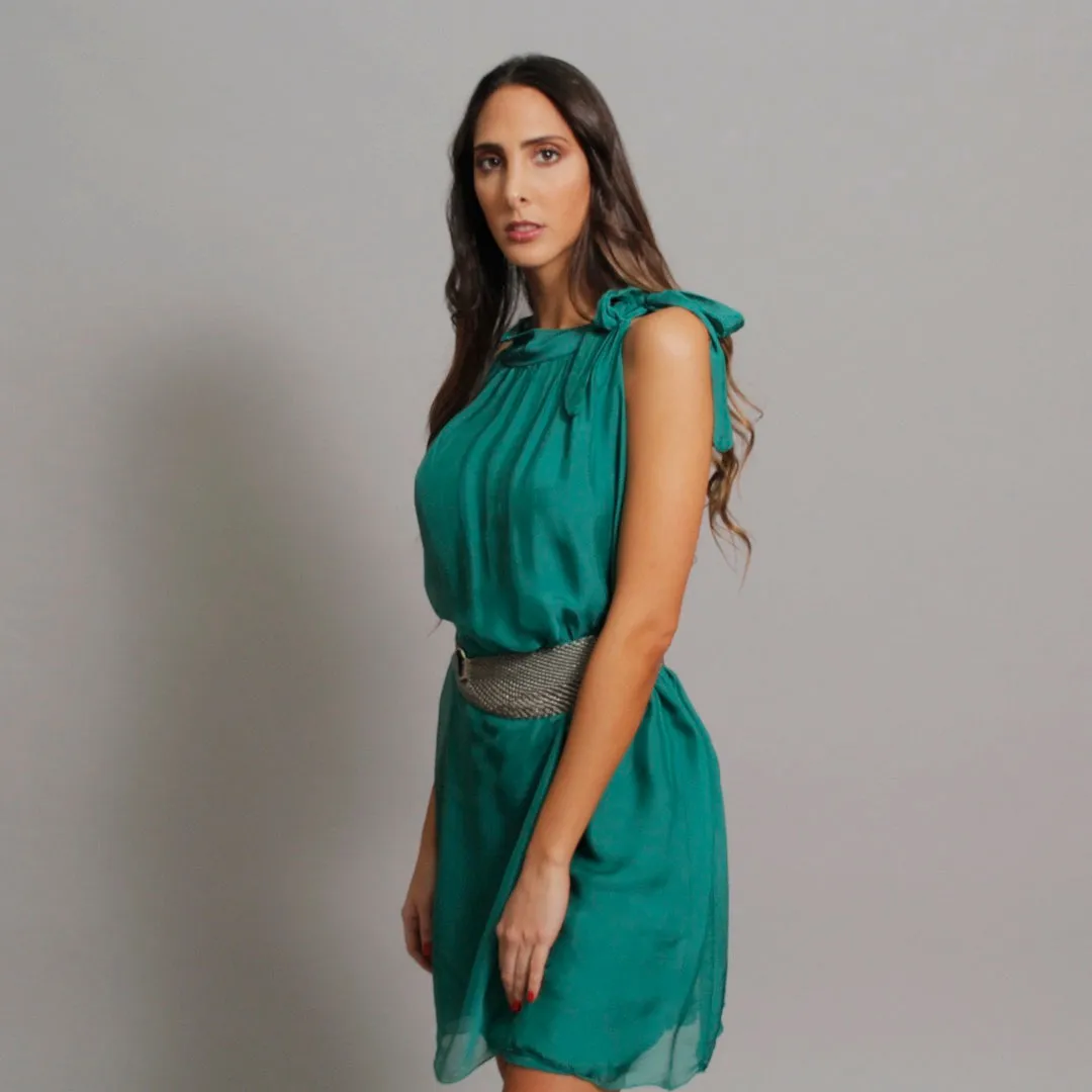 The Halter Silk Dress
